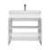 Tumbling under the Aquaton Skandon Doors, 70 cm, white gloss color, white matte
