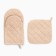 Set of kitchen. Ethel Vloom mittens 15x28cm, 19x19cm tack, 100%HL