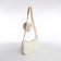 Bag Women's Baget with a zipper, milk color