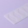 Form for chocolate "leaflets", silicone, 6 cells, 22 × 9 × 0.3 cm, the color is transparent