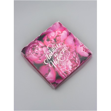 Cookie box, confectionery packaging, "compliment", 21 x 21 x 3 cm-2