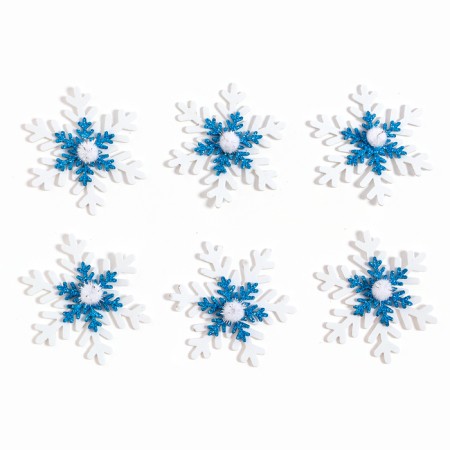 Decor "Snowflakes", set of 6 pcs.-1