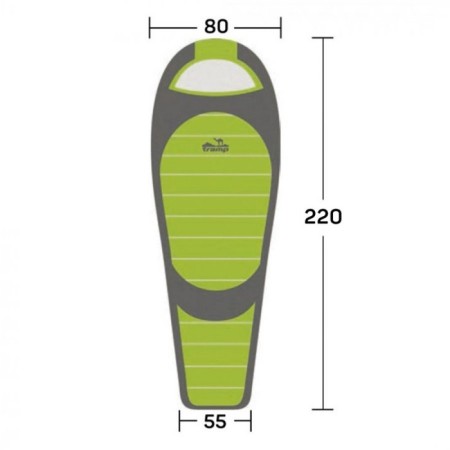 The sleeping bag Tramp Rover, Coconut, 2 layers, left, 80x220 cm, -10 ° C-10