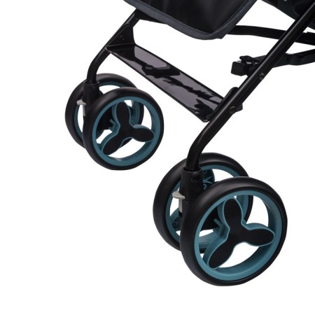 Stroller walking children's indigo punto, folds into a cane, blue color-8
