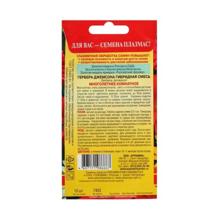 Herbera Jameson seeds "Hybrid mix", 10 pcs-3