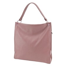 Female bag, artificial leather, pink 39x10x41 cm