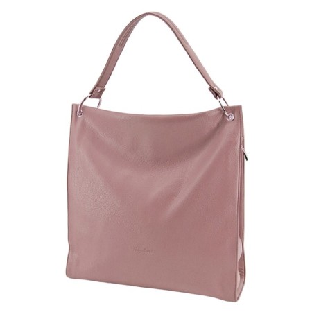 Female bag, artificial leather, pink 39x10x41 cm