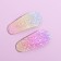 Hair hairpins "Unicorn", 2 pcs, 6.5 x 11 cm