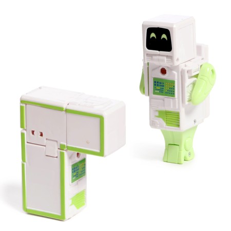 A set of robots "alphabet", transforms, light and sound effects, 6 letters, gather in 1 robot-4