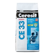 Grout for narrow seams up to 5 mm Ceresit CE33 SUPER No. 01, white, 2 kg (9 pcs/corn, 540 pcs/PAL)