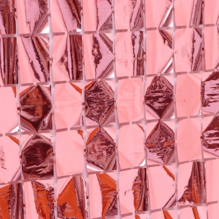 Festive curtain, 100 × 200 cm, color pink gold-1