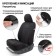 Car covers universal TT, polyester, 9 items, front row, rear row, Airbag, black