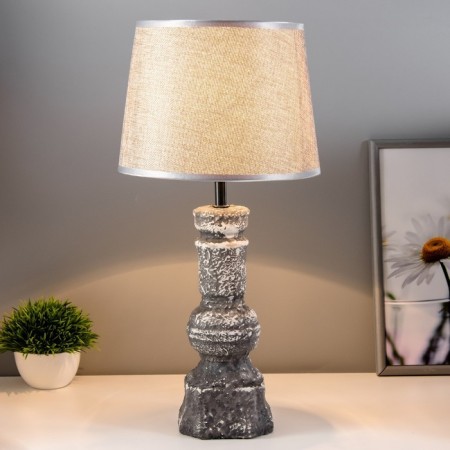 Stella table lamp E14 40W gray 22.5x22.5x45cm Risalux-1