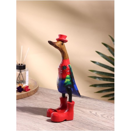 Souvenir "Duck with landscape" wood 13x9x27 cm