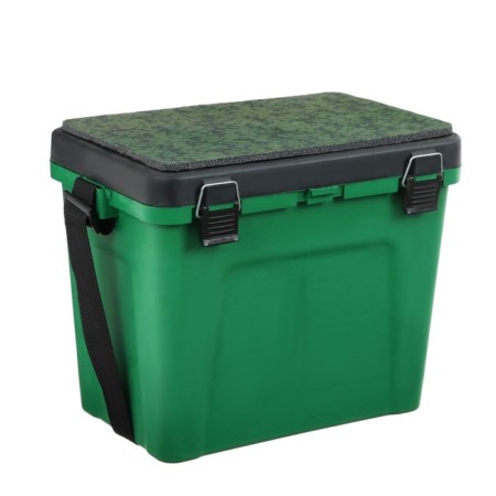 Box winter, green small "three whales", 4 departments for baits, 310 x 360 x 240-1