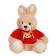 Soft toy "Bunny in the jacket", Mix colors