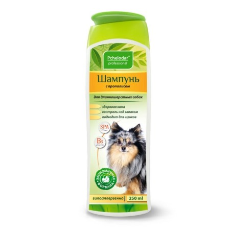 Pchelodar Professional shampoo for long -haired dogs, with propolis, 250 ml