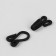 The hook is sewn in a braid, for outerwear, 35 × 12 mm, 5 pcs, black color