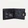 Male purse for magnet, department for bills, for maps, for coins, black color