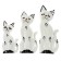 Summarize Souvenir "White Cats" (20,25.30) 20x7x30 cm