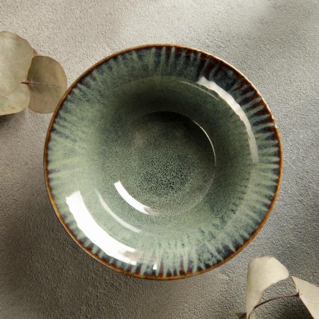 Piro ceramic bowl, 120 ml, 12 × 4.5 cm, green color-1