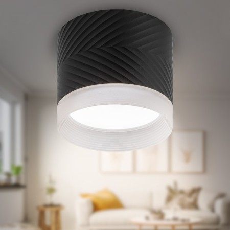 OL38 BK 1x15W lamp GX53 IP20 Black 8.2x8.2x7 cm