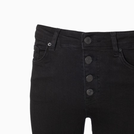 Women's jeans, black color, size 38 (44)-7