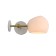 Sconces st. SL434.501.01. Calmare. 1x40 W, E14, 32.2x15 cm, white color