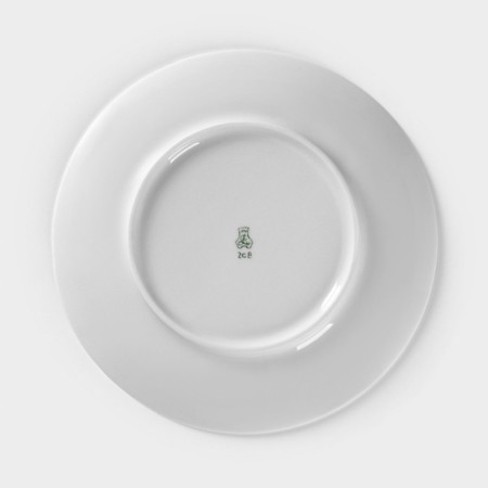 Porcelain plate "Hunting season", D = 20 cm, white, Mix drawing-3