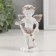 Souvenir Polystone "Angel with rose petals" Coffee wreath 6.5x4x10.5 cm