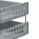 A set of horizontal paper trays 2 pieces of Strong, on metal rods, gray