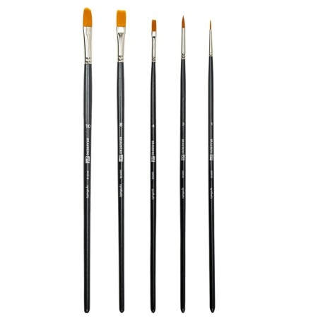 System of Synthetics 5 pieces, Brauberg Art Classic, Round No. 1, 3; flat No. 4, 8; oval No. 10-1