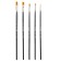 System of Synthetics 5 pieces, Brauberg Art Classic, Round No. 1, 3; flat No. 4, 8; oval No. 10