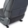 Frame caps for the front seats Car Performance, 2 pcs, Alcantara, Char