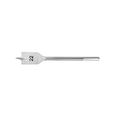 Wood drill feather scrap, hexagonal shank, 22 x 152 mm-1