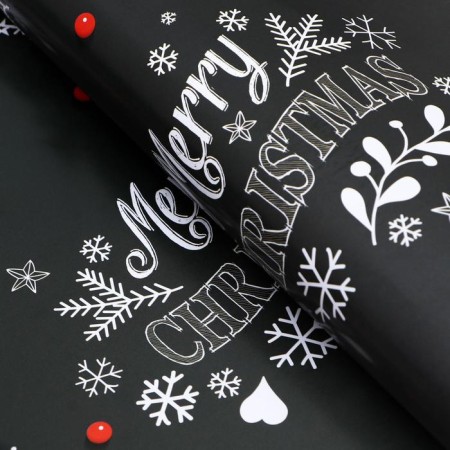 Glossy packaging paper "First Snow", 70 x 100 cm, 1 sheet-2