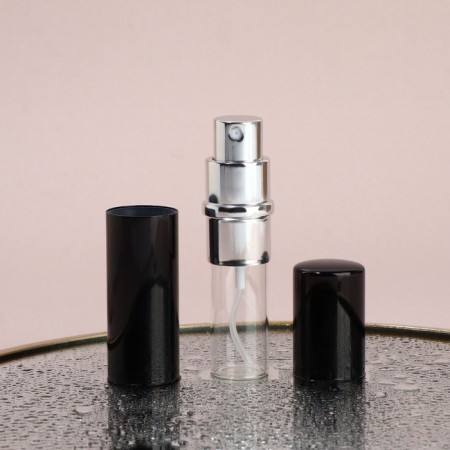 Perfume bottle, with a spray, 10 ml, black color-5