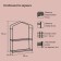 Greenhouse-stella 2 shelves (mesh) 69*22*93 cm, PVC film, met. Pipe D-12 mm