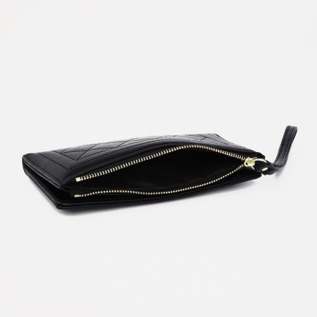 Women's wallet on magnets, black color-2