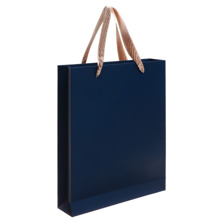Organizer on Rings A6+, 80 sheets, leatherette, with a valve, a line, with a handle, in a gift box, blue-11