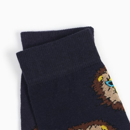 Set of male socks (2 pairs), blue/black color, size 42-43-3