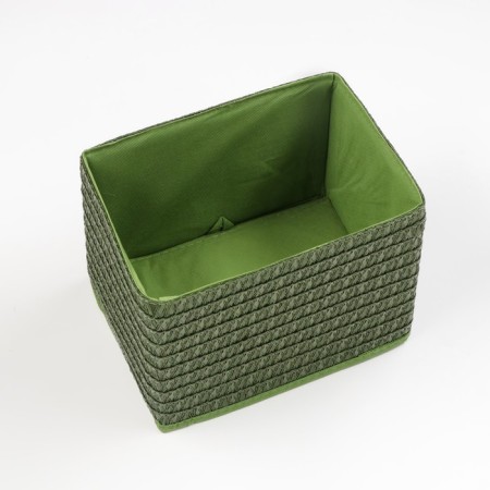 Folding storage box, 250 x 190 x 170 mm, green-1