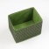 Folding storage box, 250 x 190 x 170 mm, green