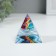Souvenir glass pyramid "I carry light" 6x6x6 cm