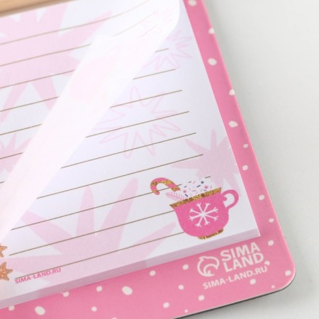 New Year. Block for recordings with a pencil on the magnet "Sweet New Year!"-3