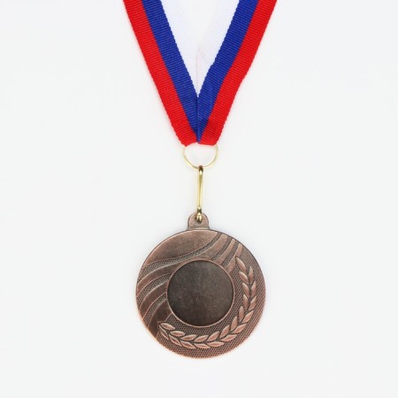 Medal for applying 007 diam 5 cm. Color of bronze. With a ribbon-2