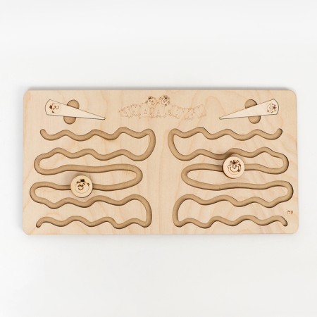 Puzzle interhemispheric board "Waves and a large spiral"