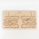 Puzzle interhemispheric board "Waves and a large spiral"