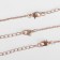 Kulons "Demetrons" three sisters, three hearts, color gold, 40 cm