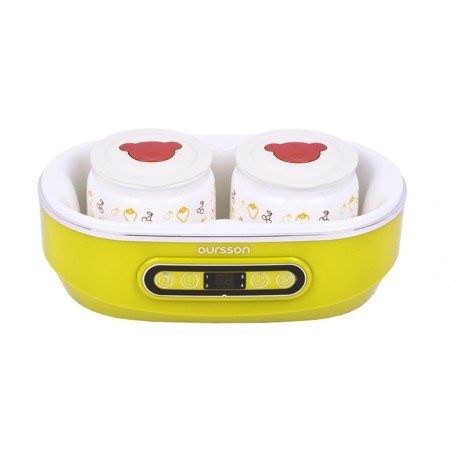 Jogurtnitsa Oursson Fe1405D/GA, 20 W, 125/500 ml, 10 capacities, timer, ceramics, green,-5